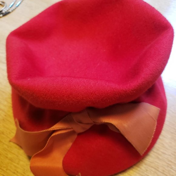 Vintage Clover Lane Felt Hat with Ribbon Trim - Picture 7 of 13